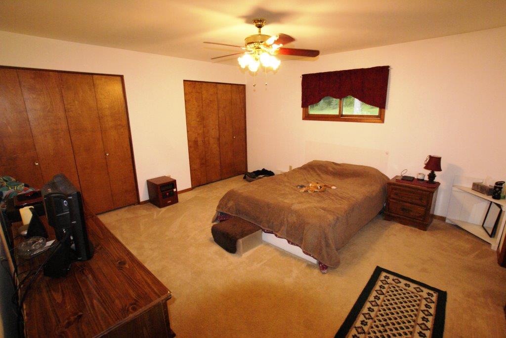 Spacious Hillside Ranch Master Bedroom